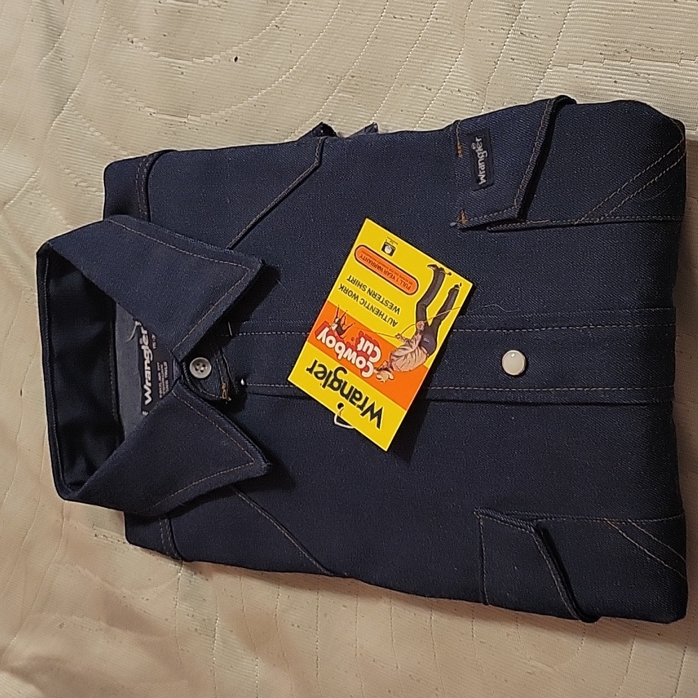 Wrangler Cowboy Cut Authentic Work Western Shirt NWT